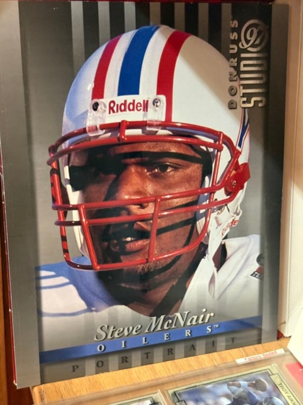 Steve McNair Houston Oilers Donruss Studio Portrait – Vintage NFL Football